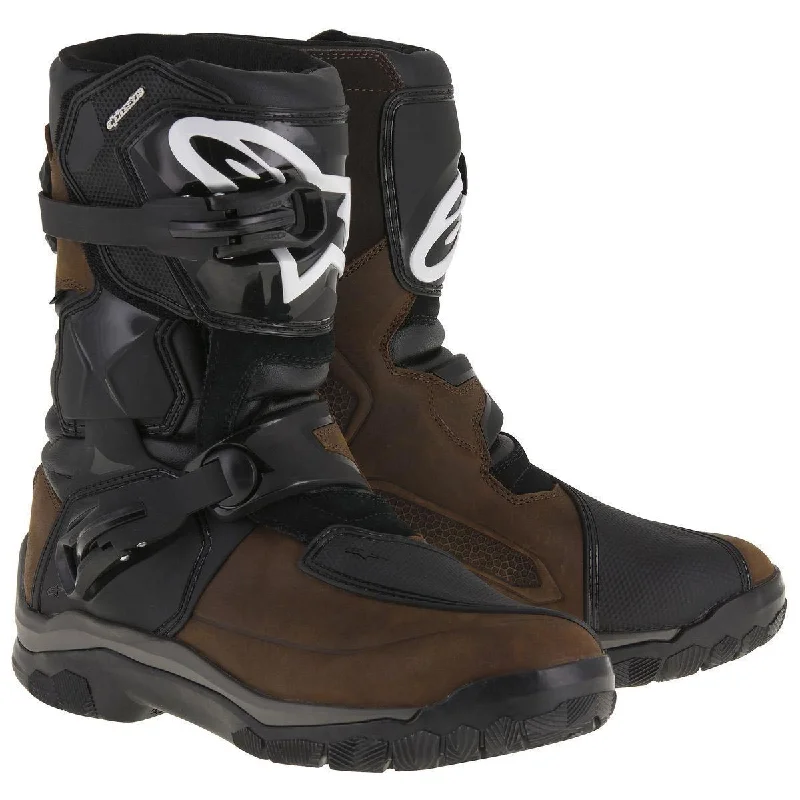 Windbreaker fashion Alpinestars Belize Drystar Men's Brown Motorcycle Boots