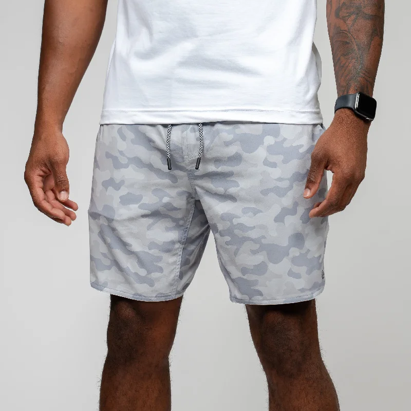 Personalized Series Grit Gym Short | The Barracks Camo - Thunder Grey/Sterling Grey