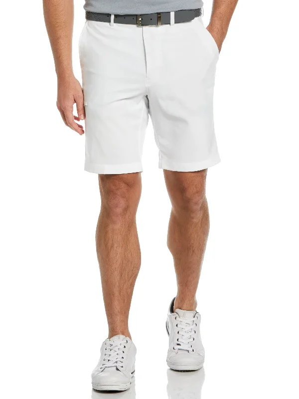 Minimal Classic Men's Flat Front Solid Golf Short with Cargo Pocket