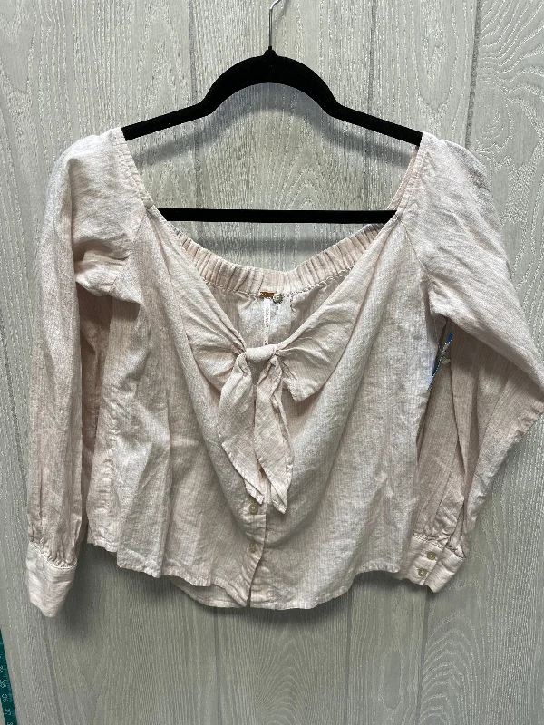 Innovative Design Top Long Sleeve By Free People In Striped Pattern, Size: Xs