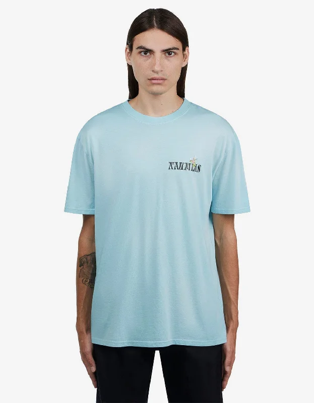 Classic Comfort Nahmias Blue Hummingbird Print T-Shirt
