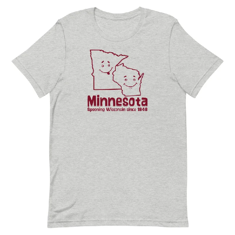 Advanced Design Minnesota Spooning Wisconsin Since 1848 Short-Sleeve Unisex T-Shirt