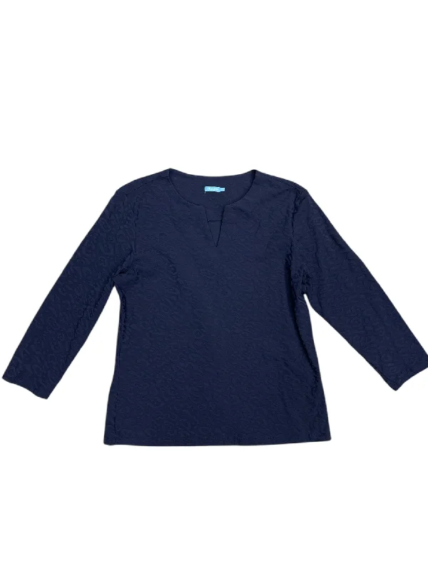 Energy Wear Top Long Sleeve By J Mclaughlin In Blue, Size: M