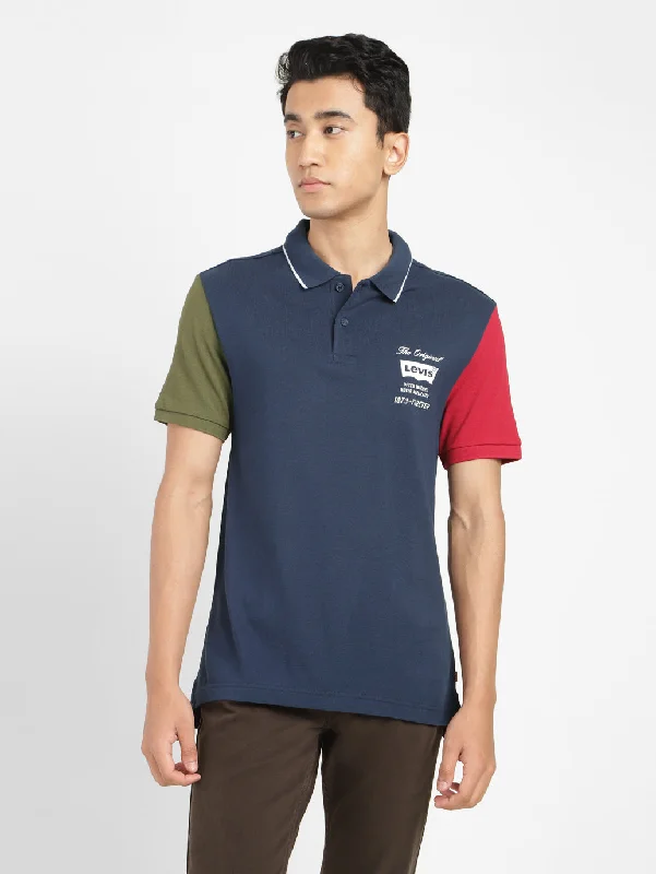 Carefree Style Men's Colorblock Polo T-shirt