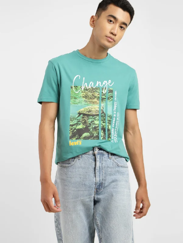 High Street Design Men's Graphic Print Crew Neck T-shirt