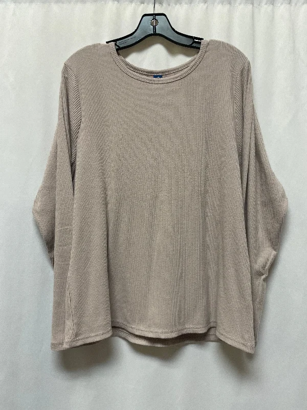 Stylish Jackets Top Long Sleeve By Old Navy In Mauve, Size: Xxl
