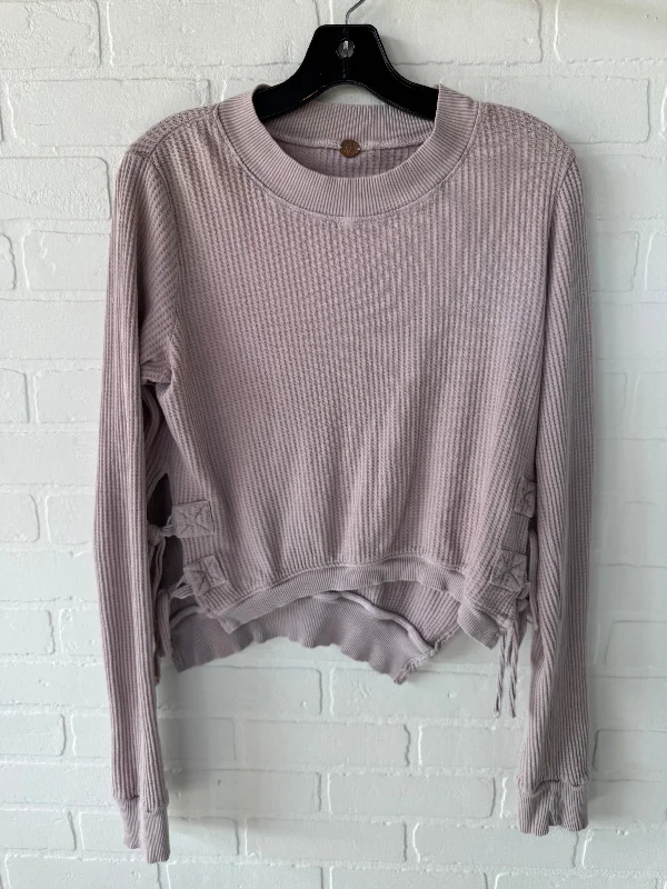 Beautiful Romance Top Long Sleeve By Free People In Pink, Size: S