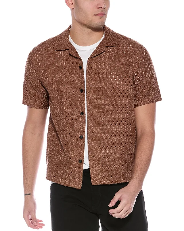 Soft Looks rag & bone Avery Resort Diamond Jacquard Shirt