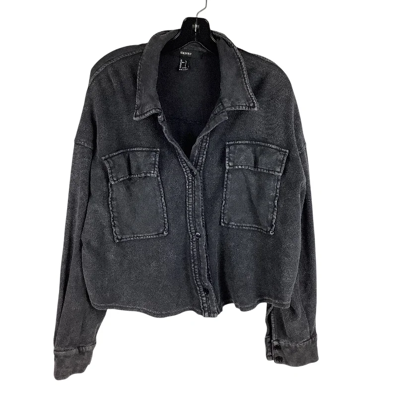 Urban Comfort Top Long Sleeve By Forever 21 In Grey, Size: L