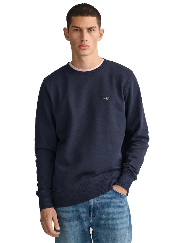 Ethnic Style Gant | Mens Shield Crew Neck Sweatshirt