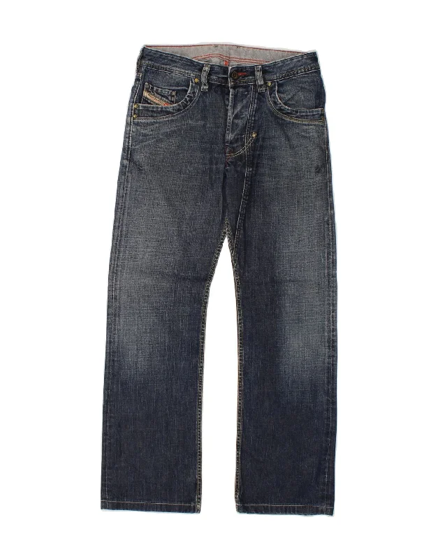Warm Chic DIESEL Mens Straight Jeans W29 L31 Blue Cotton
