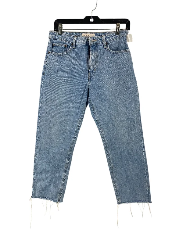 Sporty Comfort Jeans Straight By Top Shop In Blue Denim, Size: 6