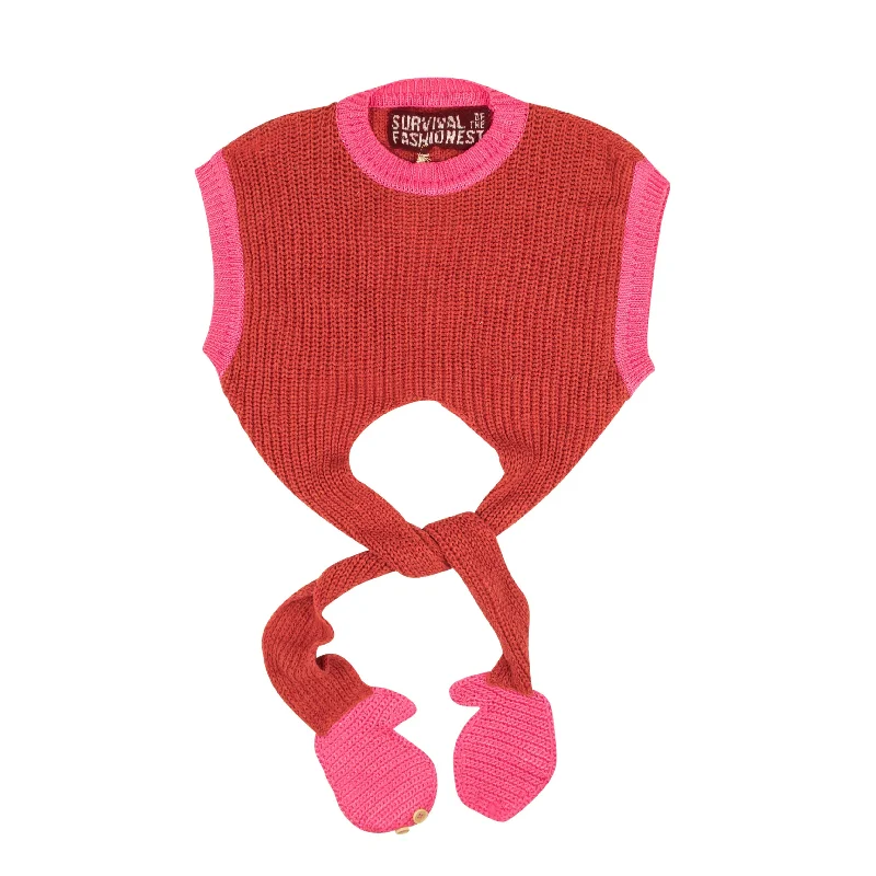 Fashion Comfort Survival Of The Fashionest Hug Cropped Vest - Pink