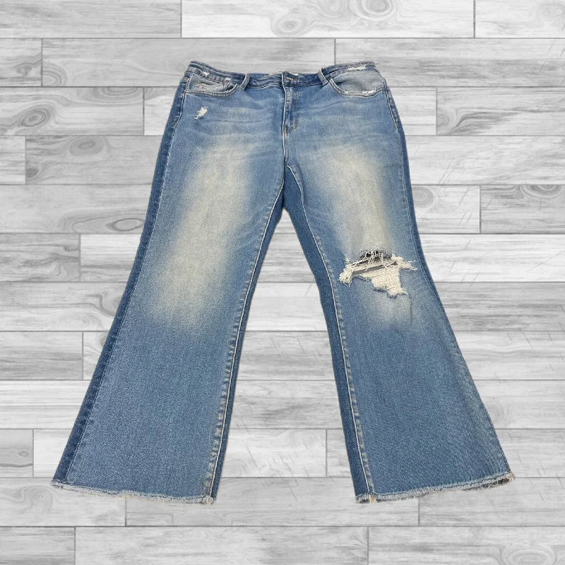 Elegant Temperament Jeans Straight By Clothes Mentor In Blue Denim, Size: 14