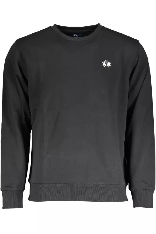 Easy Chic La Martina Elegant  Crew Neck Embroide Men's Sweater