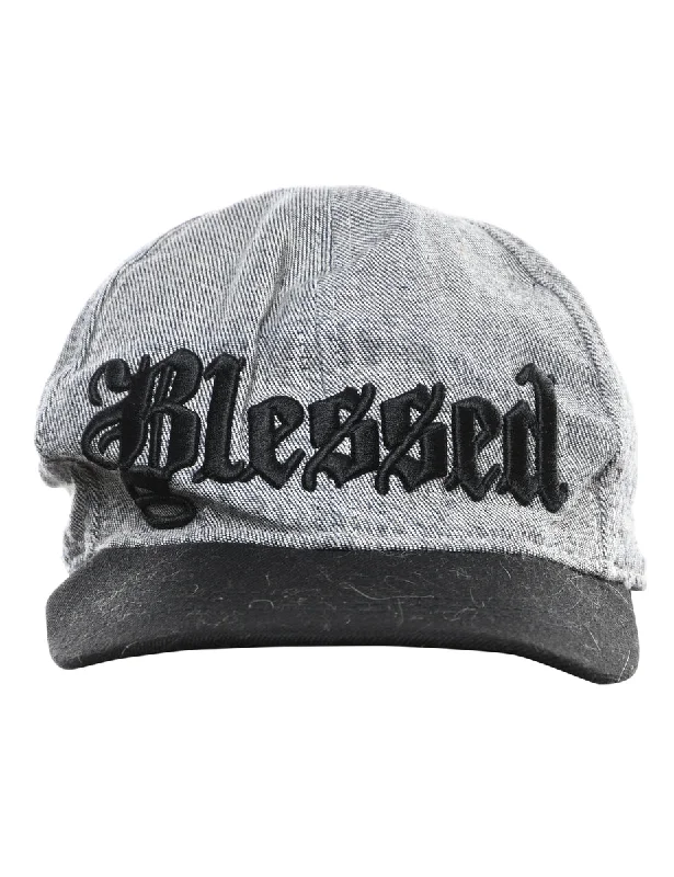 Casual Choice Grey Blessed Embroidery Cap - XS