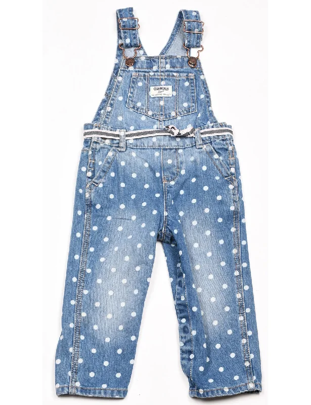 High-end Wear Osh Kosh B'Gosh Polka Dot Print Dungarees - 18 MONTHS