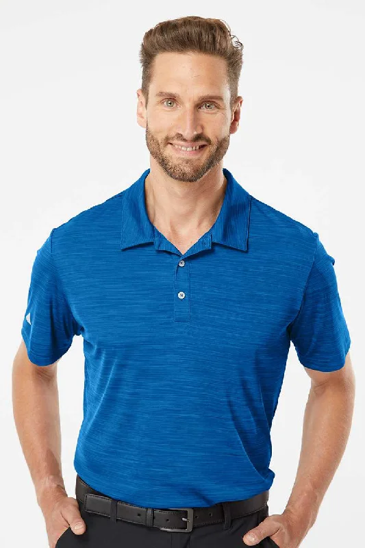 Lazy Home Adidas Mens UPF 50+ Short Sleeve Polo Shirt - Collegiate Royal Blue Melange Lazy Home Adidas Mens UPF 50+ Short Sleeve Polo Shirt - Collegiate Royal Blue Melange