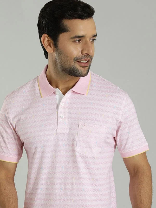 Soft Style Men Printed Polo T-Shirt