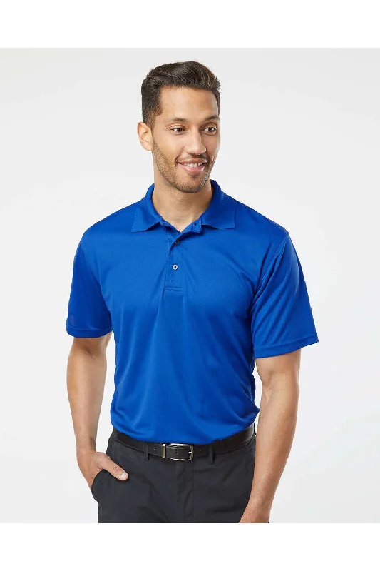 Casual Chic Paragon Mens Saratoga Performance Moisture Wicking Mini Mesh Short Sleeve Polo Shirt - Royal Blue Casual Chic Paragon Mens Saratoga Performance Moisture Wicking Mini Mesh Short Sleeve Polo Shirt - Royal Blue