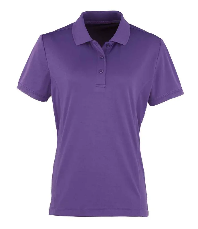 Fresh And Capable Premier Ladies Coolchecker® Piqué Polo Shirt | Purple