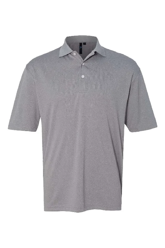 High Street Series Sierra Pacific Mens Moisture Wish Mesh Short Sleeve Polo Shirt - Heather Steel Grey High Street Series Sierra Pacific Mens Moisture Wish Mesh Short Sleeve Polo Shirt - Heather Steel Grey